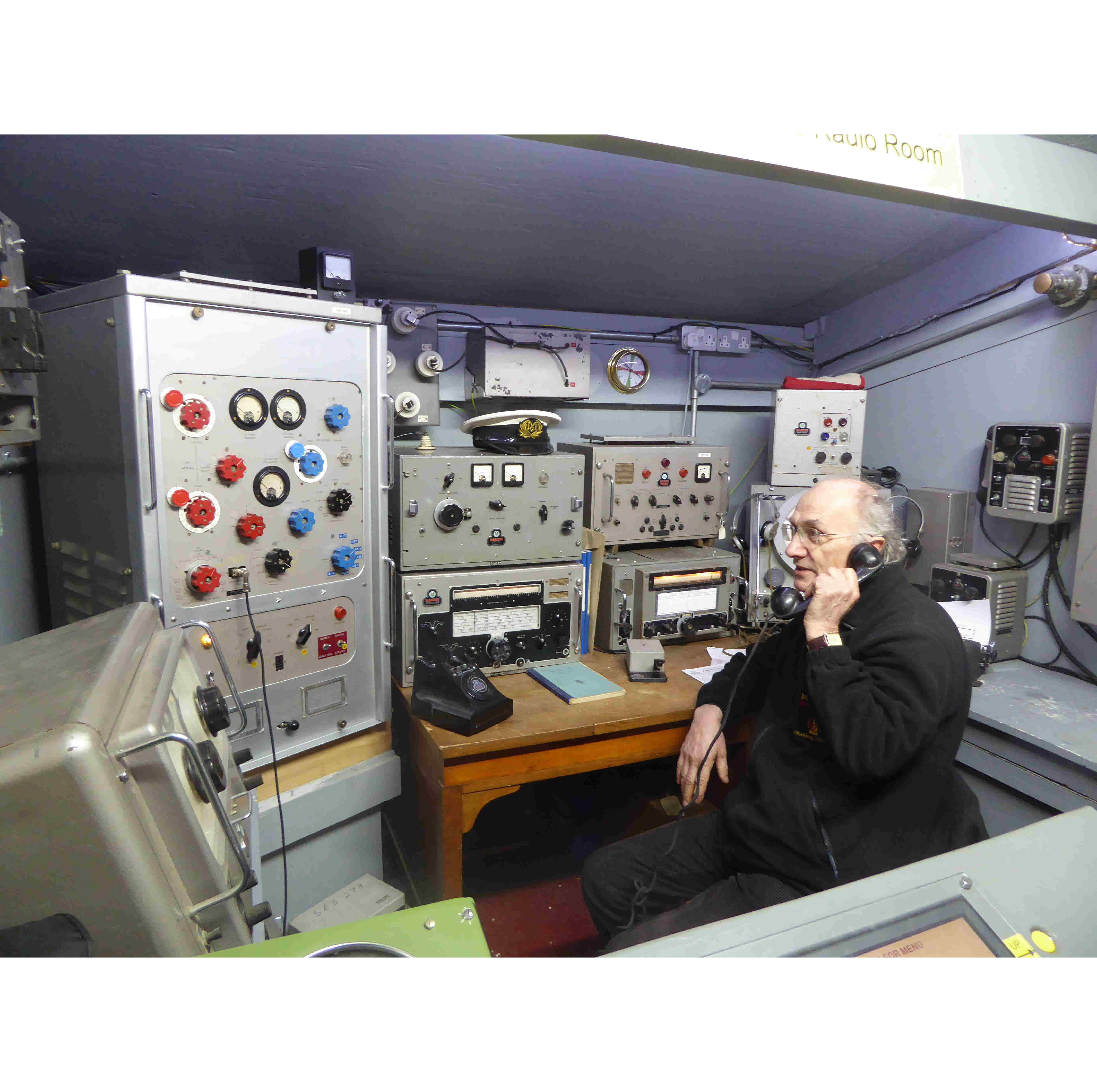 1950s Marconi Radio Room on the air